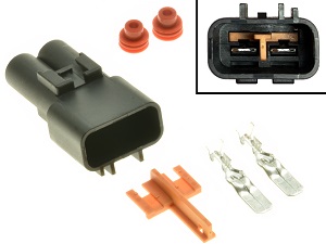 2 Polos Moto Conector - Suzuki Regulador de voltaje rectificador