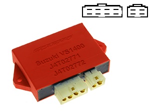 Suzuki VS1400 Intruder VX51L TCI CDI unidad de control J4T02771 J4T02772 (8 + 4 pins conectores)