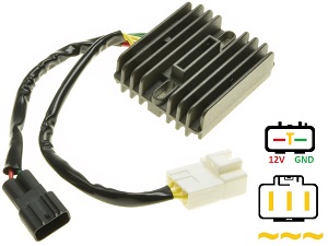 CARR694-VLR Suzuki Intruder MOSFET Regulador de voltaje rectificador 32800-10G10 CARR694-VLR Suzuki Intruder MOSFET Regulador de voltaje rectificador 32800-10G10