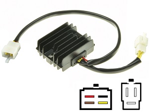 CARR201-XV - Yamaha XV MOSFET Regulador de voltaje rectificador - Lithium-ion version CARR201-XV - Yamaha XV MOSFET Regulador de voltaje rectificador - Lithium-ion version