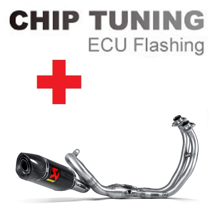 Yamaha MT-07/FZ-07 2014-hoy Ajuste de flash de ECU de alto rendimiento + Akrapovic S-Y7R2-AFC (Etapa 3)