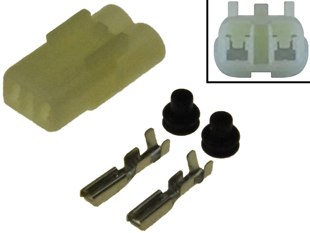 Conector de 2 polos female (HM090 6187-2801, 6180-2451) - Haga click en la imagen para cerrar