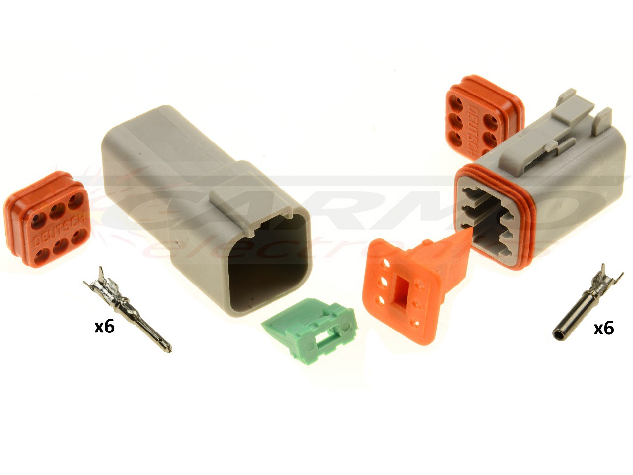 Conector Superseal 6 polos Amphenol - Deutsch DT06-6S DT04-6P - Haga click en la imagen para cerrar