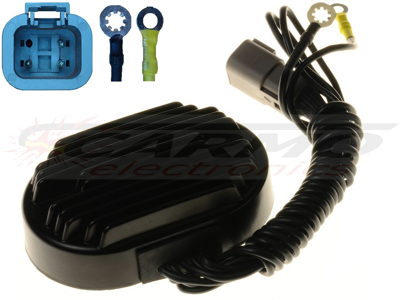 CARR-HARLEY-08JW - Harley Davidson Softail Rectificador de regulador de voltaje - Haga click en la imagen para cerrar