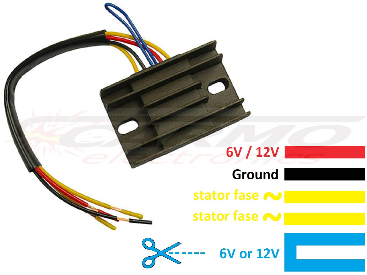 CARR021 - Husaberg Regulador de voltaje rectificador - Haga click en la imagen para cerrar
