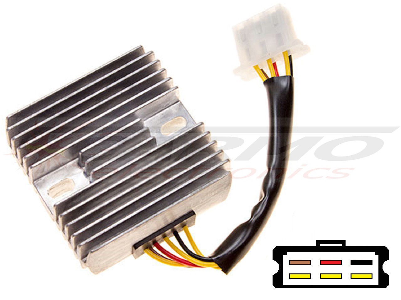 CARR141 Kawasaki MOSFET Regulador de voltaje rectificador (SH530-12, SH532-12, Shindengen) - Haga click en la imagen para cerrar
