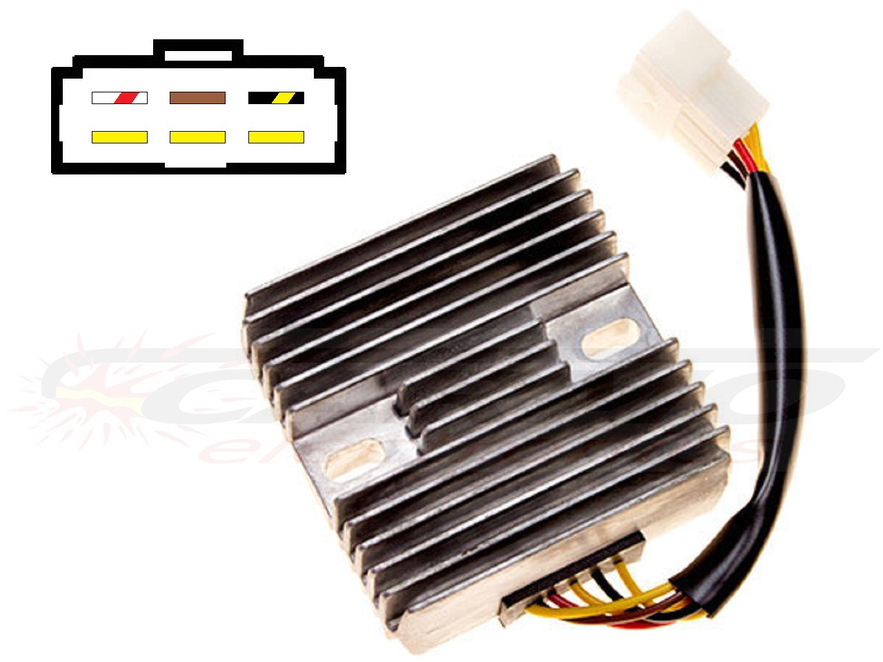 CARR204-ER5 Kawasaki Zephyr ER5 MOSFET Regulador de voltaje rectificador - Haga click en la imagen para cerrar