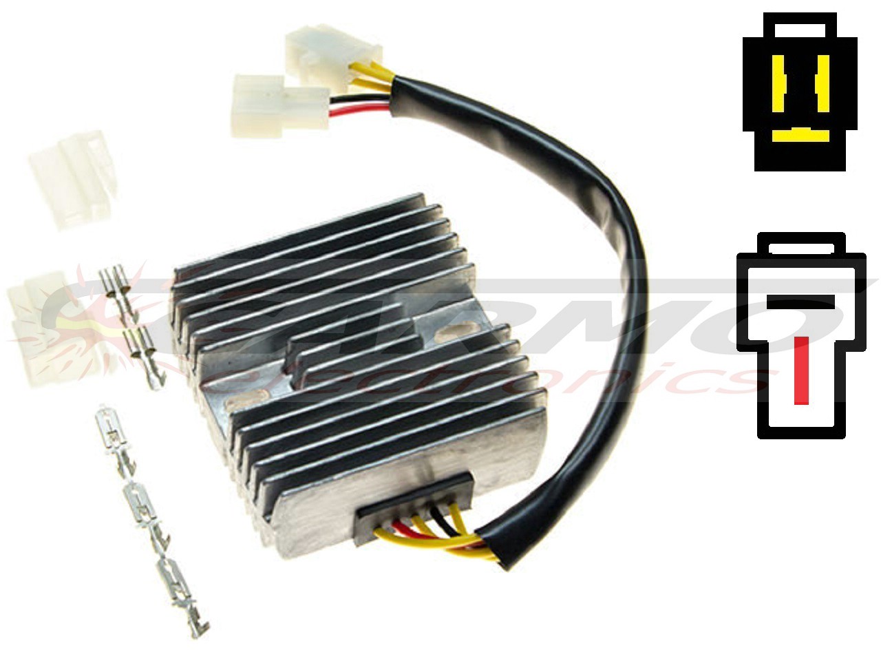 CARR171 - Suzuki DR GS GSX RF Husaberg FE FS FC MOSFET Regulador de voltaje rectificador (SH640HA) - Haga click en la imagen para cerrar