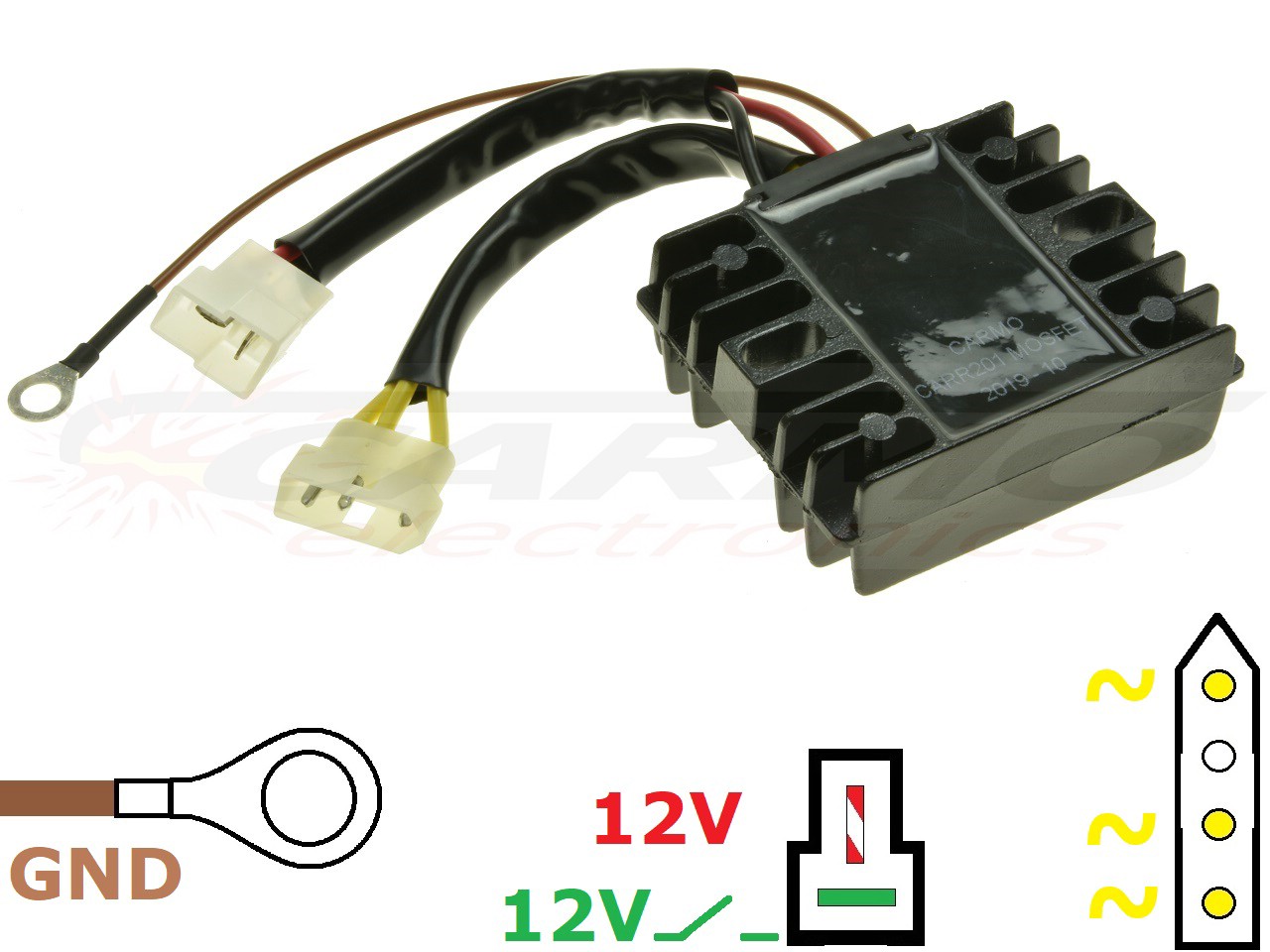 CARR204-BMW F650 F800 MOSFET Regulador de voltaje rectificador - Haga click en la imagen para cerrar