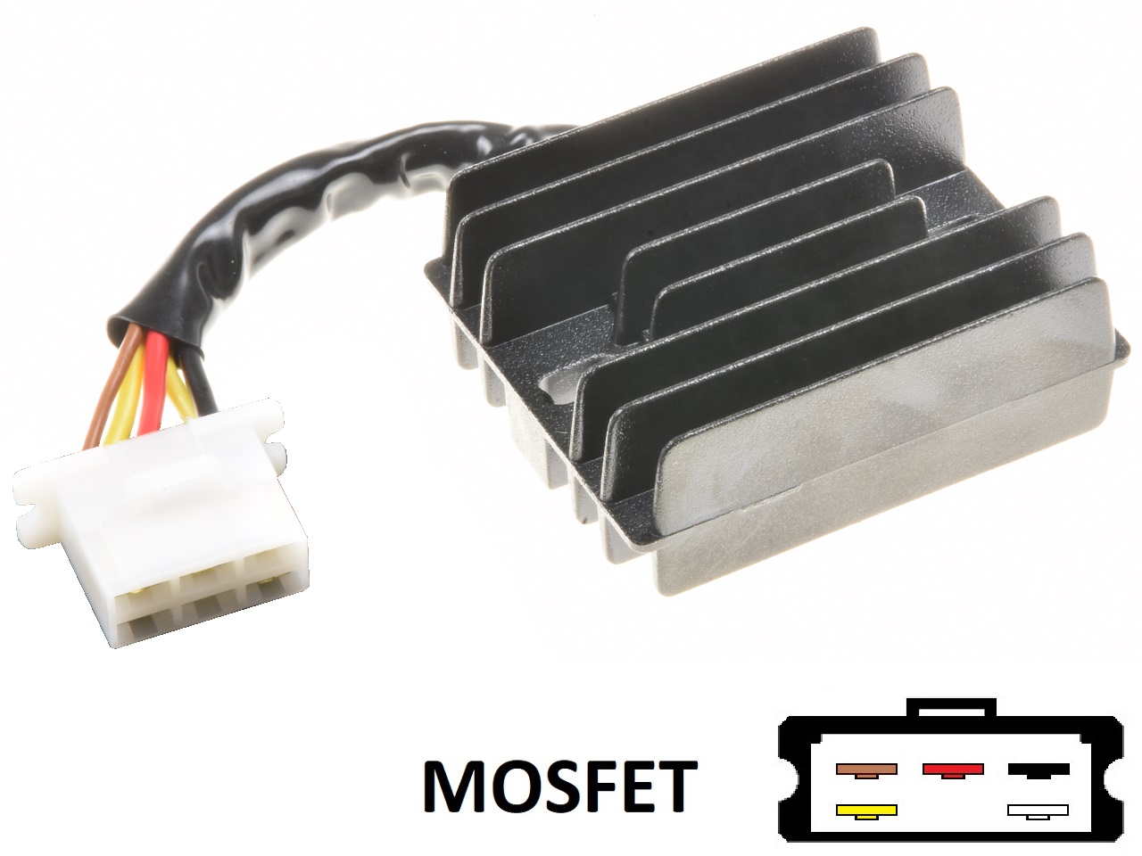 CARR204-KZ - Kawasaki KZ MOSFET Regulador de voltaje rectificador (SH522-12, 21066-1032) - Haga click en la imagen para cerrar