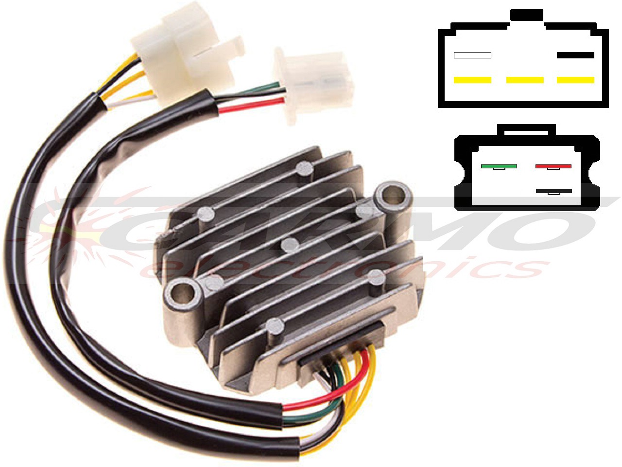 CARR211 Honda CB MOSFET Regulador de voltaje rectificador (SH234-12, SH236-12, SH236A-12, SH236B-12, SH538-12, SH255-12) - Haga click en la imagen para cerrar