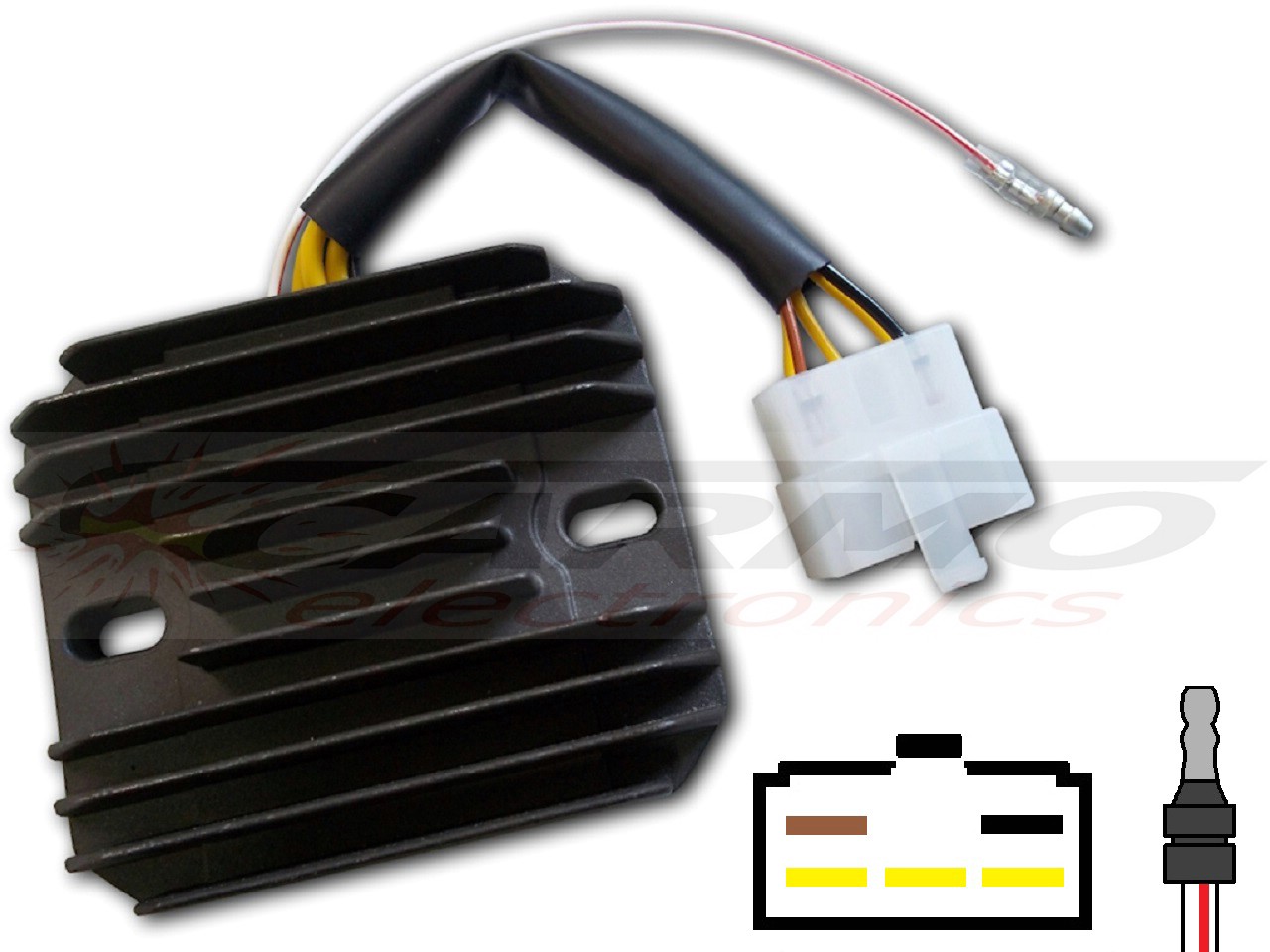 CARR371 - Kawasaki KZ Z MOSFET Regulador de voltaje rectificador - Haga click en la imagen para cerrar