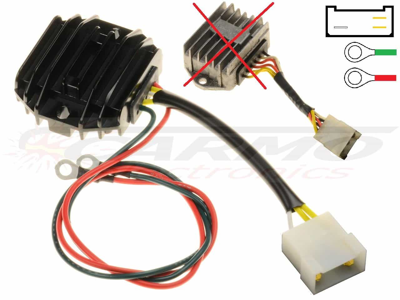 CARR512 Ducati Paso MOSFET Regulador de voltaje rectificador - Haga click en la imagen para cerrar