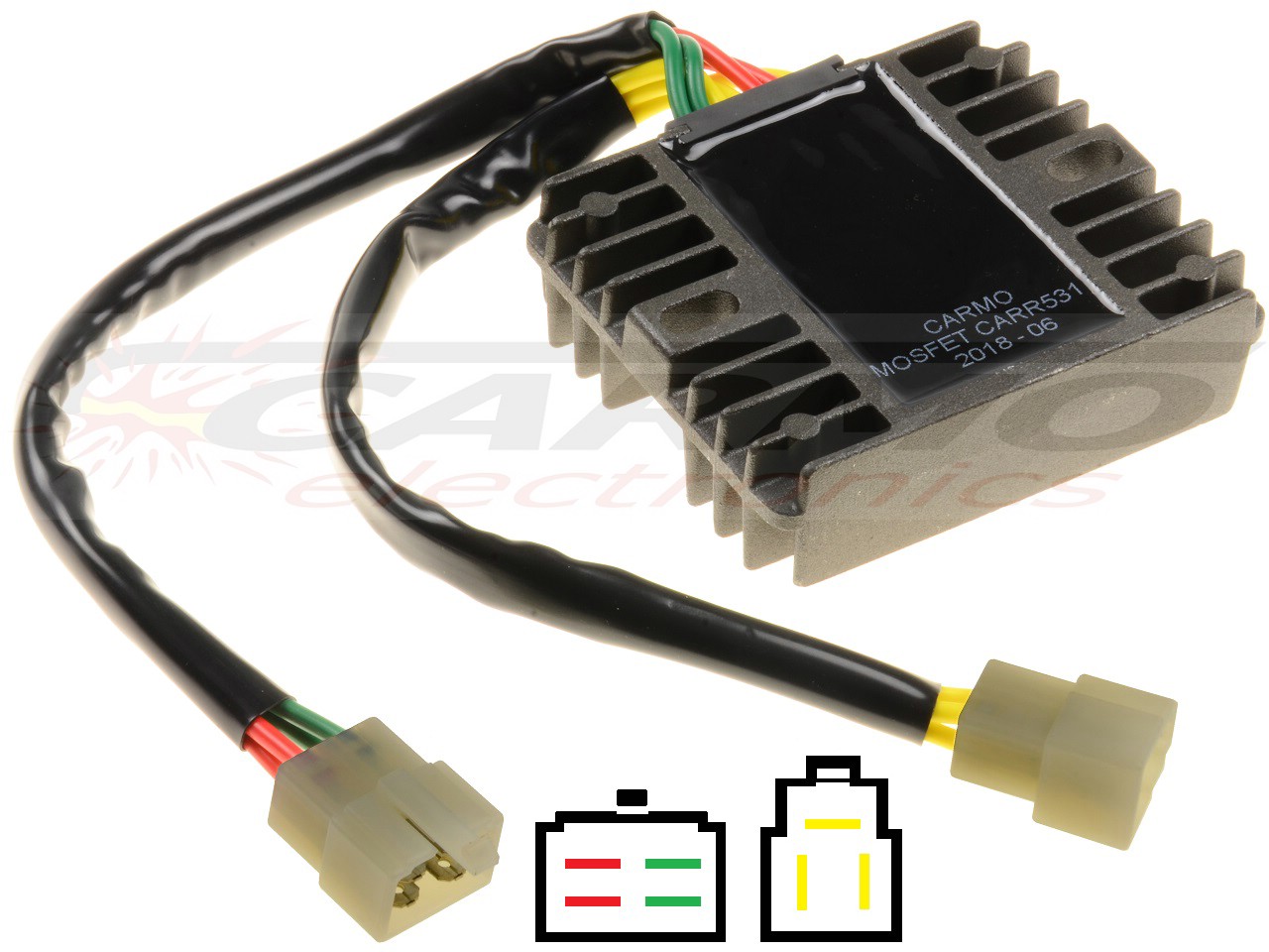 CARR531 Cagiva Ducati MOSFET Rectificador de regulador de voltaje - Haga click en la imagen para cerrar
