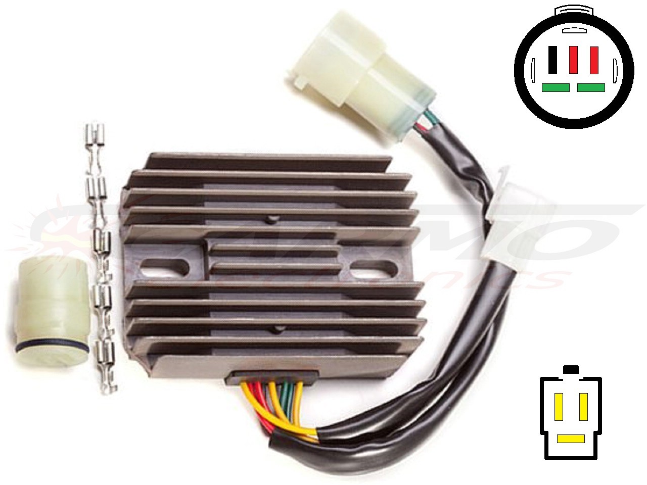 CARR824-LI Honda XRV750 Africa Twin RD04 MOSFET Regulador de voltaje rectificador - Lithium Ion - Haga click en la imagen para cerrar