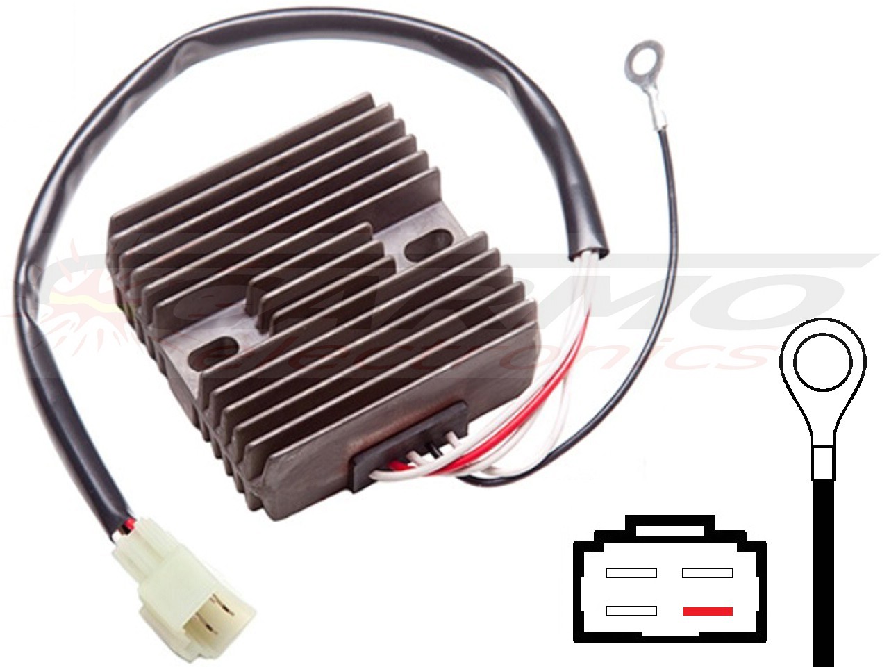 CARR984-LI Yamaha MOSFET Regulador de voltaje rectificador - Lithium Ion - Haga click en la imagen para cerrar