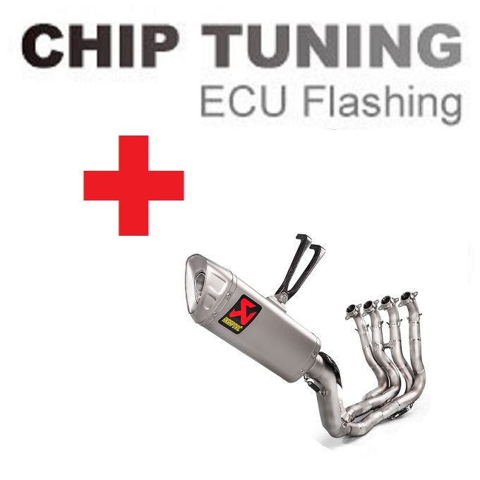Honda CBR1000RR modelos 2017-2019 Titanio Ajuste de flash de ECU de alto rendimiento + Akrapovic S-H10E1-APLT (Etapa 3) - Haga click en la imagen para cerrar
