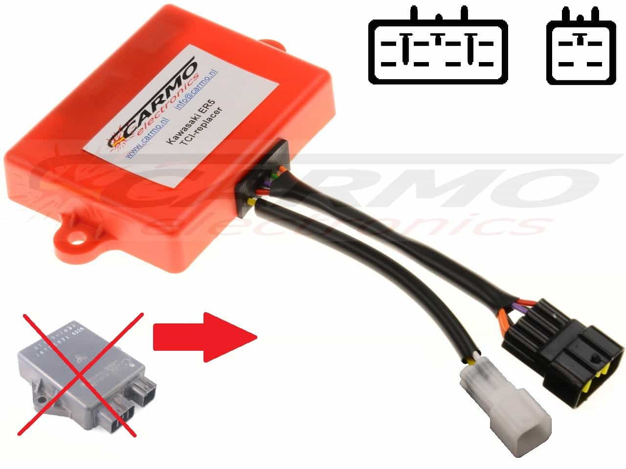 Kawasaki ER5 CDI Replacer 21119-1494 - Haga click en la imagen para cerrar