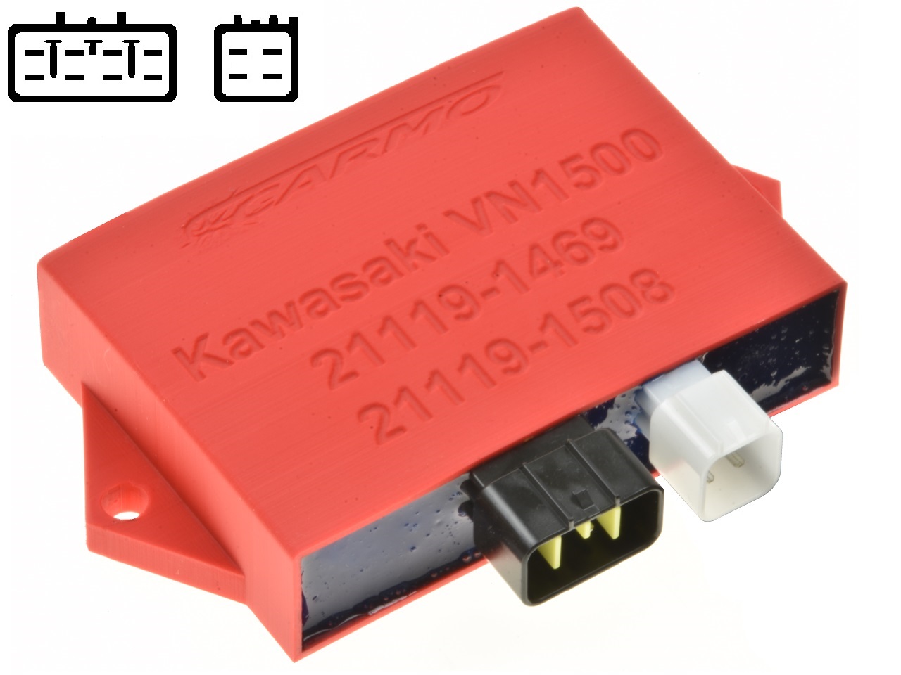 Kawasaki VN1500 Vulcan VNT50D TCI CDI unidad de control 21119-1469 21119-1508 - Haga click en la imagen para cerrar