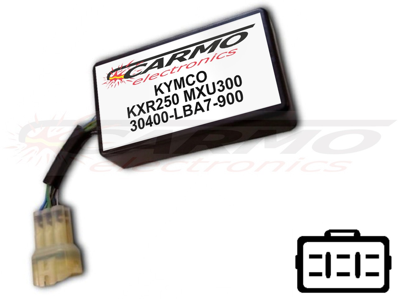 Kymco KXR250 MXU250 TCI CDI unidad de control (30400-LBA7-900, CT-LBA7-00) - Haga click en la imagen para cerrar
