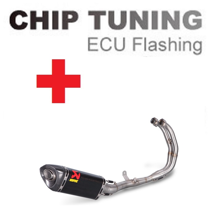 Yamaha R3 / MT-03 2015-2024 Ajuste de flash de ECU de alto rendimiento + Akrapovic S-Y3R1-APC (Etapa 3) - Haga click en la imagen para cerrar