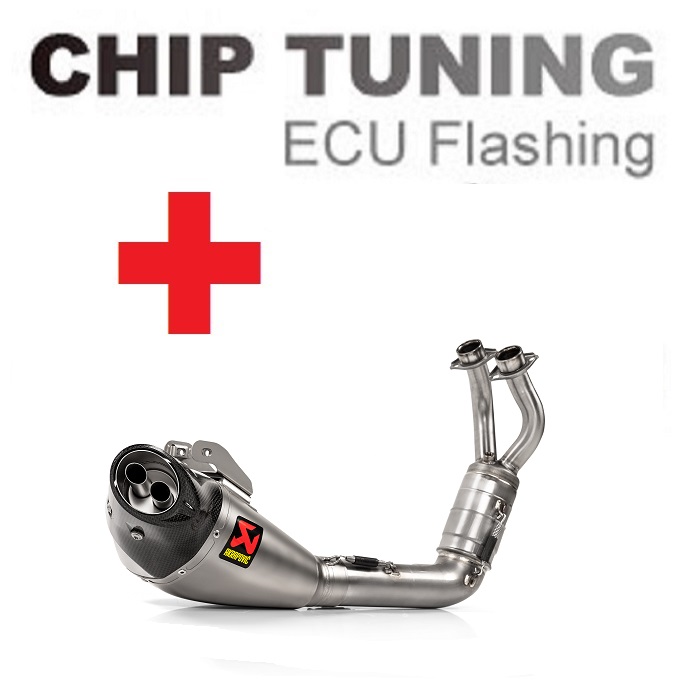 Yamaha MT-07/FZ-07 Tracer 7/GT XSR 700 2020-hoy Ajuste de flash de ECU de alto rendimiento + Akrapovic S-Y7R8-HEGEHT (Etapa 3) - Haga click en la imagen para cerrar