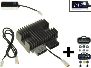 CARR5925-SERIE - MOSFET SERIE SERIES + CRectificador de regulador de voltaje (Mejorado SH847) 12V/50A/700W + conectores CARR5925-SERIE - MOSFET SERIE SERIES + CRectificador de regulador de voltaje (Mejorado SH847) 12V/50A/700W + conectores